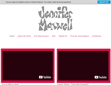 Tablet Screenshot of jenmaxwellstudio.com
